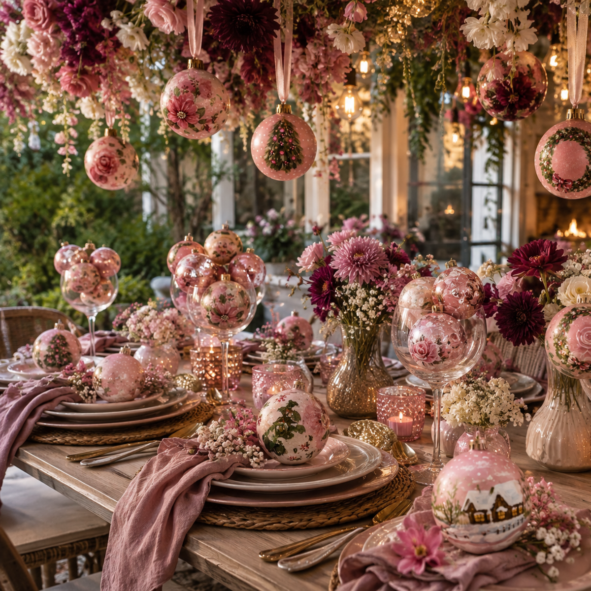 Pink About Christmas - Set of Six
