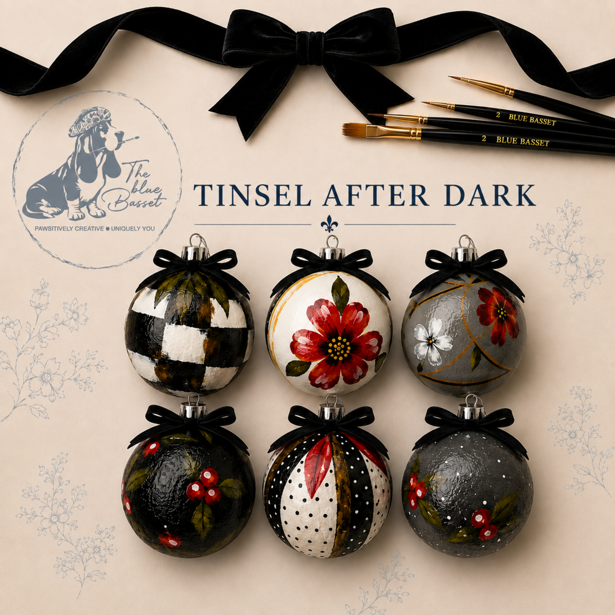 Tinsel After Dark - Set of Six