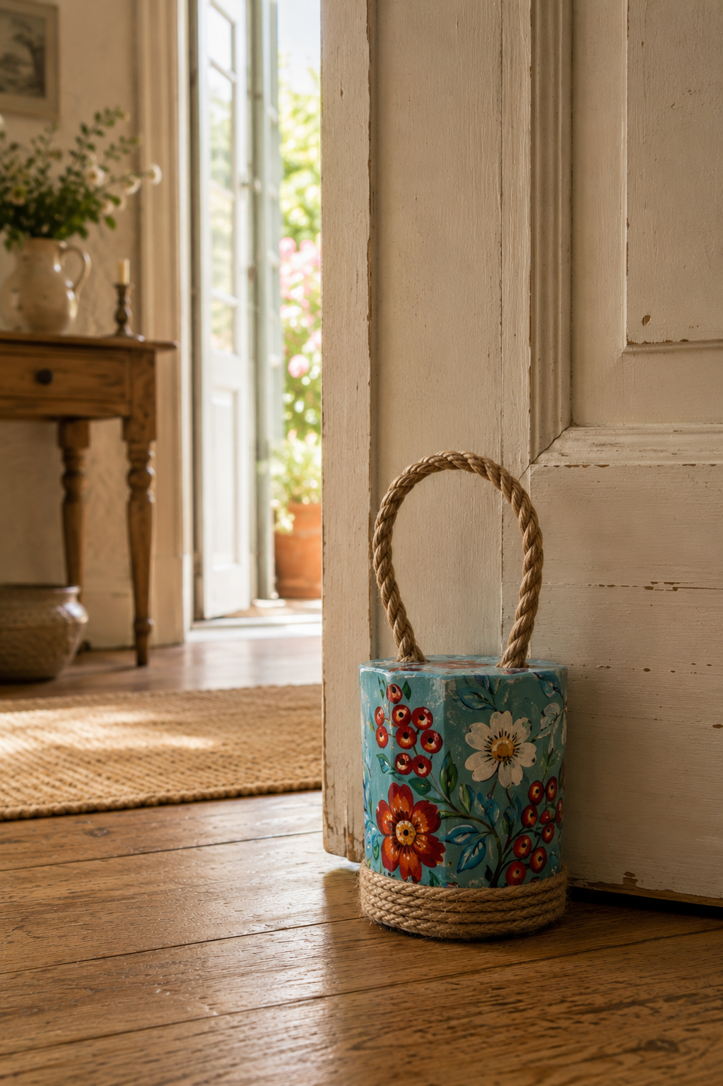 Hold That Thought - Hand-Painted Door Stopper