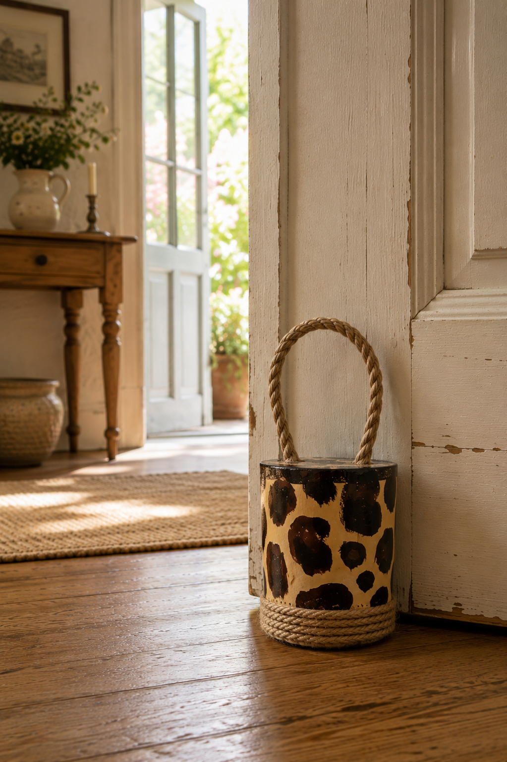 Hold That Thought - Hand-Painted Door Stopper
