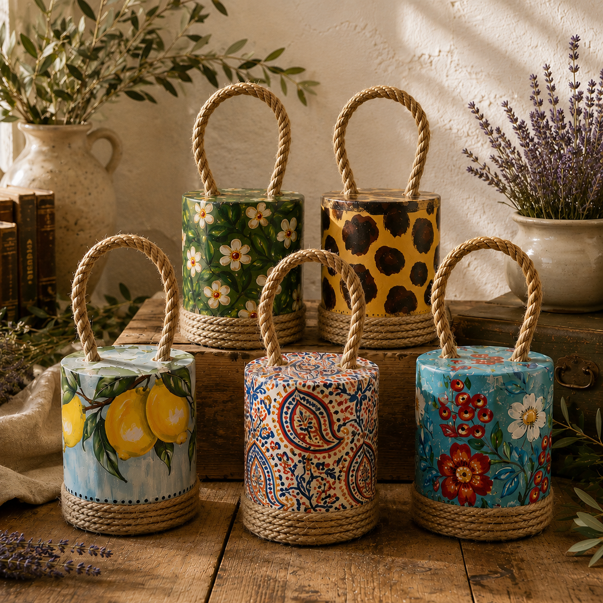Hold That Thought - Hand-Painted Door Stopper