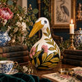Lady Gwendoline Goosebloom | No. 05 — Hand-Painted Calabash