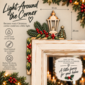 Light Around the Corner - Hand-Painted Wooden Corner Decor