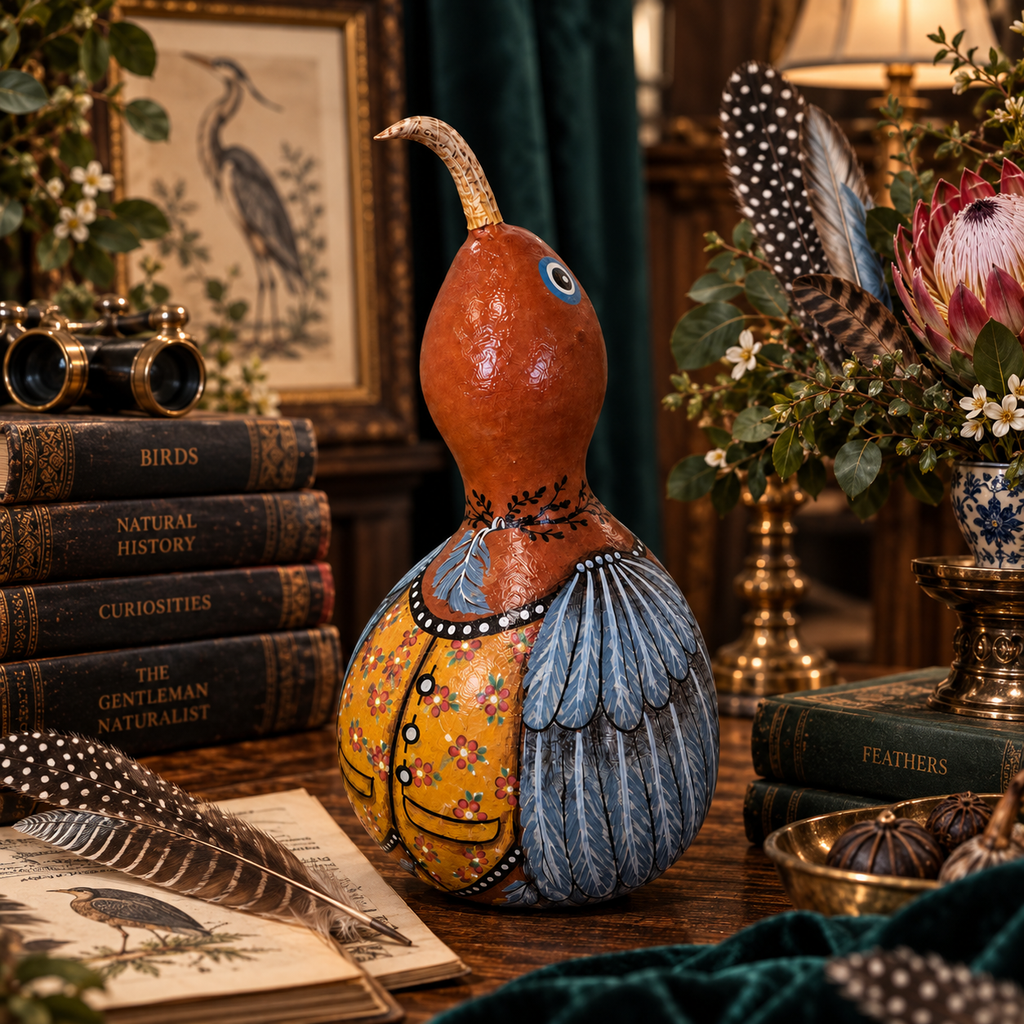Sir Percival Plume | No. 04 — Hand-Painted Calabash